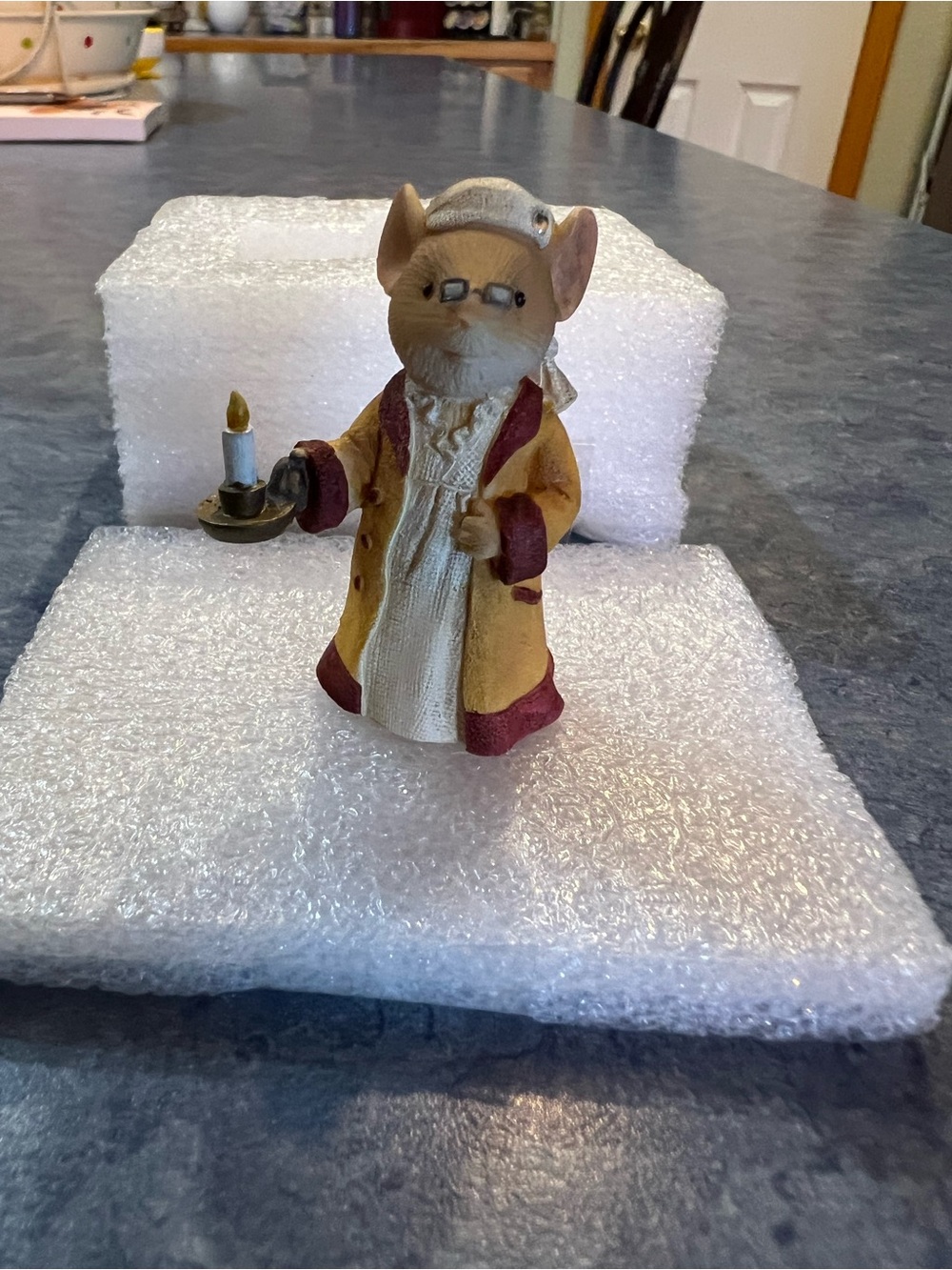 ENESCO Tails With Heart RARE Mouse Figurine  Christmas collection- Scrooge